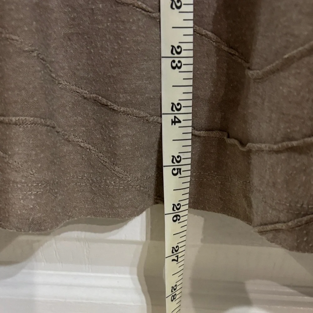 Larry Levine Tan Textured Boho Midi Skirt - Picture 6 of 6